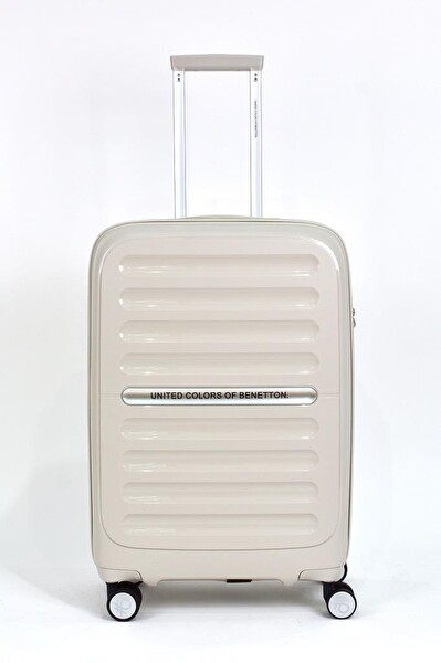 United Colors Of Benetton BNT1000 Polipropilen Bej 3'lü Valiz Seti
