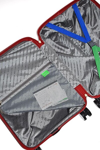 United Colors Of Benetton BNT1000 Polipropilen Orta Boy Kırmızı Valiz