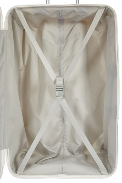 Pierre Cardin 04PC7080 Polipropilen Beyaz Orta Boy Valiz