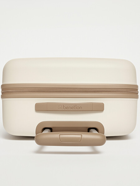 United Colors Of Benetton 14BNT8001 Polipropilen Orta Boy Bej Valiz