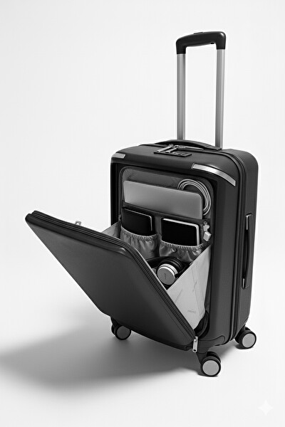 Pierre Cardin 04PC7090 3'lü Set %100 Polipropilen Valiz Siyah