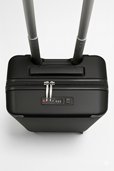 Pierre Cardin 04PC7090 Büyük Ve Orta Boy 2'li Set %100 Polipropilen Valiz Siyah