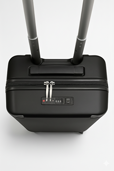 Pierre Cardin 04PC7090 Büyük Boy %100 Polipropilen Valiz Siyah