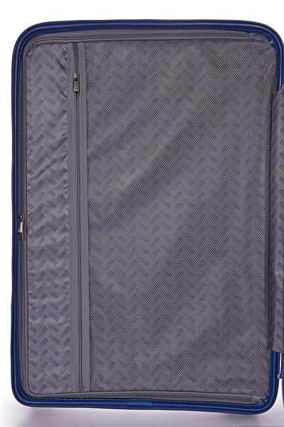 United Colors Of Benetton 14BNT8001 2'li Set Büyük Ve Kabin Boy Polipropilen Valiz Koyu Mavi