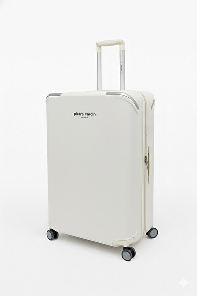 Pierre Cardin 04PC7090 Büyük Ve Kabin Boy 2'li Set Polipropilen Valiz Beyaz