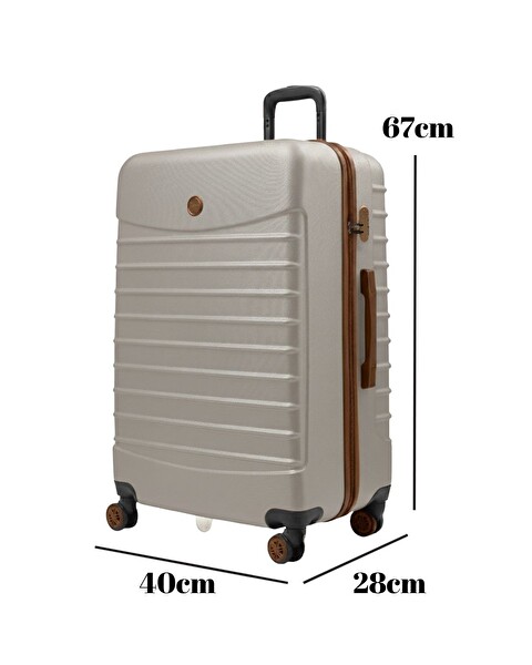 Louisiana Polo 4x2 Teker Vizon Taba Orta Boy Valiz 1168