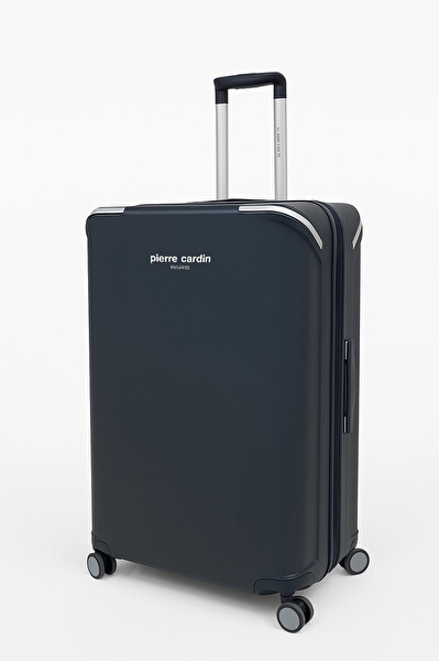 Pierre Cardin %100 Polipropilen Büyük Ve Orta Boy 2'li Valiz Seti Lacivert 04PC7090