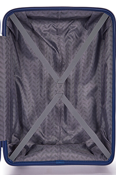 United Colors Of Benetton %100 Polipropilen Büyük Boy Valiz Koyu Mavi 14BNT8001