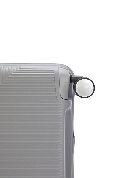 Pierre Cardin 04PC7080 Büyük Ve Kabin Boy 2'li Set Polipropilen Valiz Gri