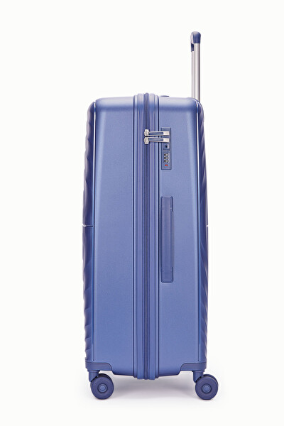 United Colors Of Benetton 14BNT8002 Büyük Boy Polipropilen Valiz Mavi
