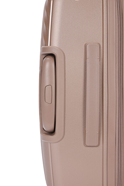 United Colors Of Benetton 14BNT8002 Büyük Boy Polipropilen Valiz Şampanya