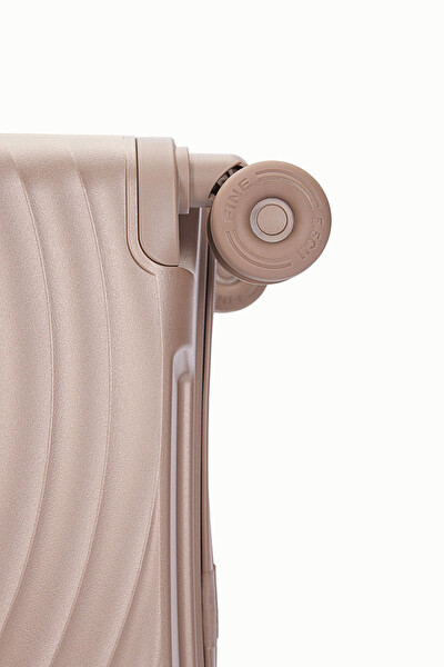 United Colors Of Benetton 14BNT8002 Büyük Boy Polipropilen Valiz Şampanya