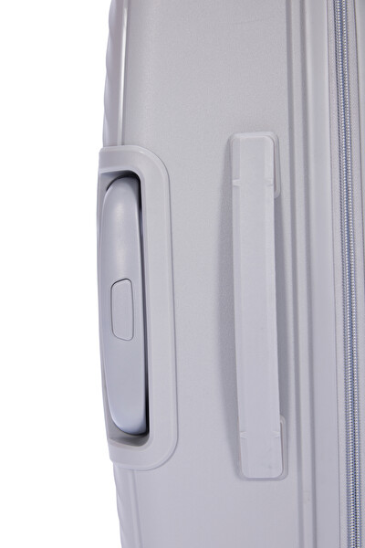 United Colors Of Benetton 14BNT8001 Büyük Boy Polipropilen Valiz Açık Gri