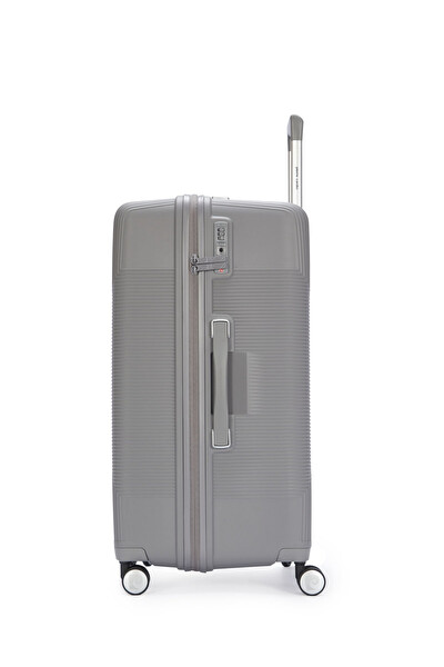 Pierre Cardin 04PC7080 Büyük Boy Polipropilen Valiz Gri