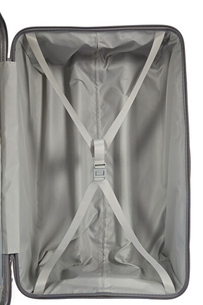 Pierre Cardin 04PC7080 Büyük Boy Polipropilen Valiz Gri