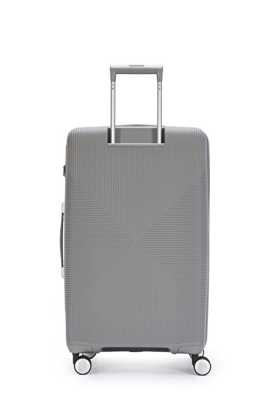 Pierre Cardin 04PC7080 Büyük Boy Polipropilen Valiz Gri