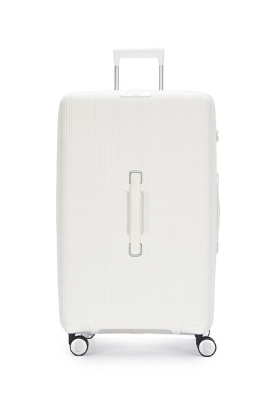 Pierre Cardin 04PC7080 Büyük Boy Polipropilen Valiz Beyaz