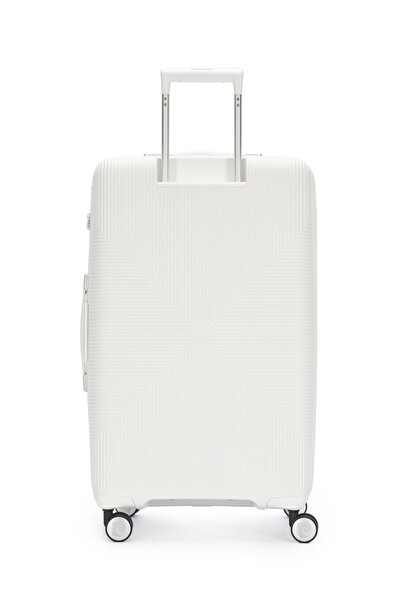 Pierre Cardin 04PC7080 Büyük Boy Polipropilen Valiz Beyaz