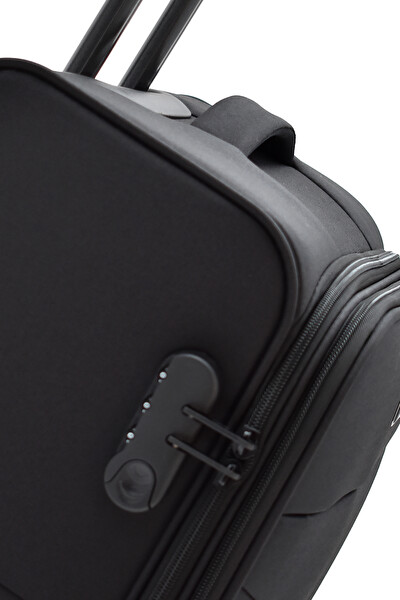 Fossil Ultra Light Siyah 360 Derece 8 Tekerlekli Hafif & Geniş İç Hacim 3'lü Valiz Seti