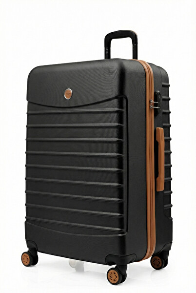 Louisiana Polo Büyük Boy Valiz 4x2 Teker Siyah - Taba 1168