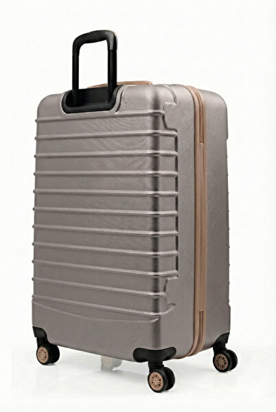 Louisiana Polo Büyük Boy Valiz 4x2 Teker Taş - Bej 1168