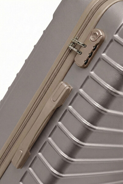 Louisiana Polo Büyük Boy Valiz 4x2 Teker Taş - Bej 1168