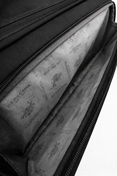U.S. Polo Assn. Büyük ve Kabin Boy Valiz Seti 4 TekerKumaş Valiz Siyah 26050