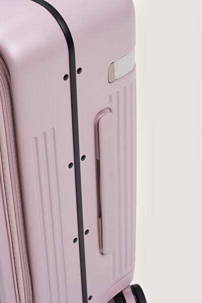 Verage Premium MacBook Uyumlu Laptop Bölmeli Uçak Uyumlu Sessiz Teker TSA Kilit Pembe Kabin Boy Valiz