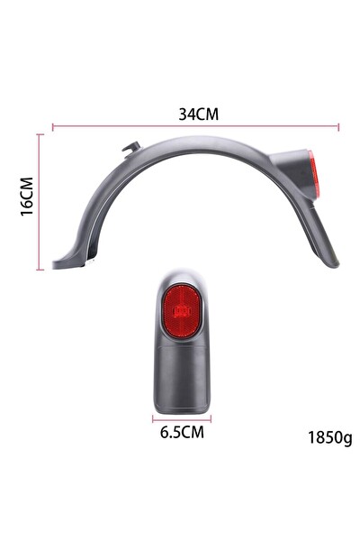 ScooterSan Xiaomi Mi 4 Uyumlu Elektrikli Scooter Arka Çamurluk ve Arka Lamba