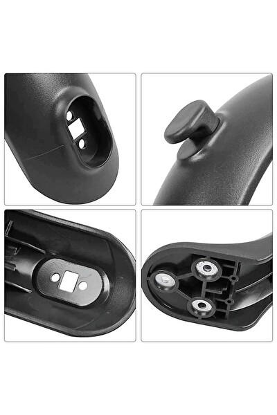 ScooterSan Xiaomi M365 Uyumlu Siyah Arka Çamurluk ve Kanca