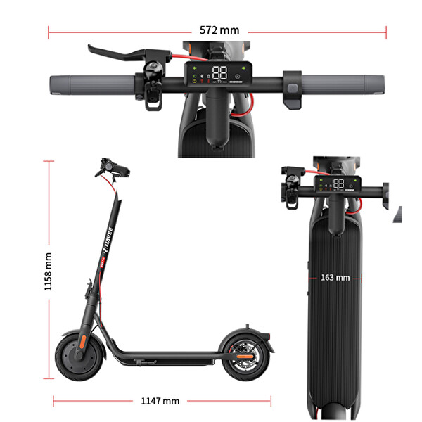 Navee v50i Pro 50 KM Menzil 25 KM Hız 700 W Katlanır IPX5 DoubleFlip Elektrikli Scooter