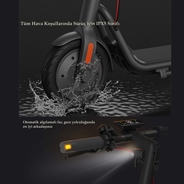 Navee v50i Pro 50 KM Menzil 25 KM Hız 700 W Katlanır IPX5 DoubleFlip Elektrikli Scooter