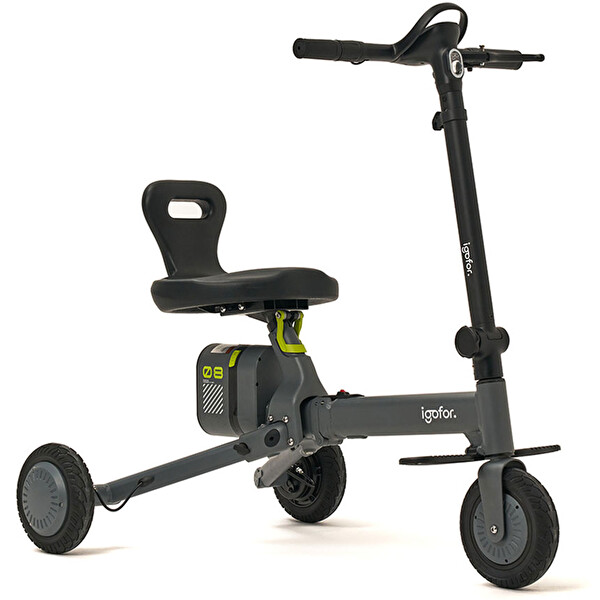 İgofor Hafif Taşınabilir Uzun Menzilli 3 Tekerlekli Katlanabilir Elektrikli Oturulabilir Scooter
