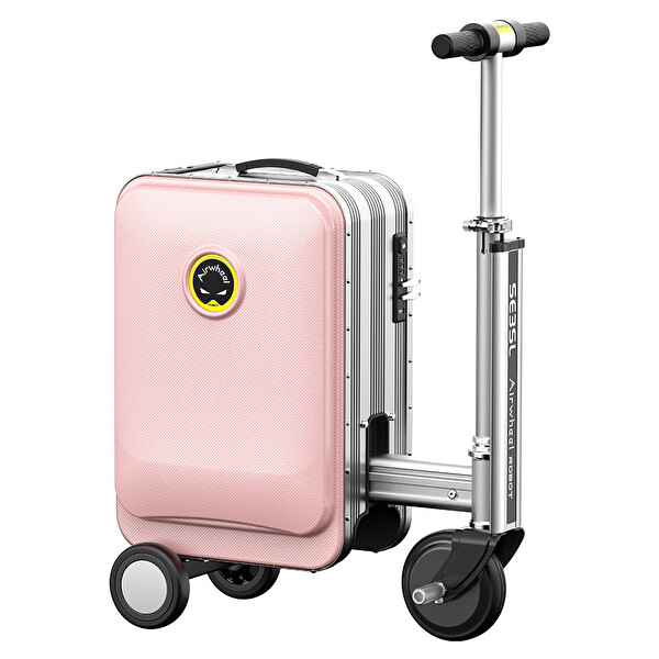 Airwheel SE3SL Pembe Elektrikli Binilebilir Scooter Valiz