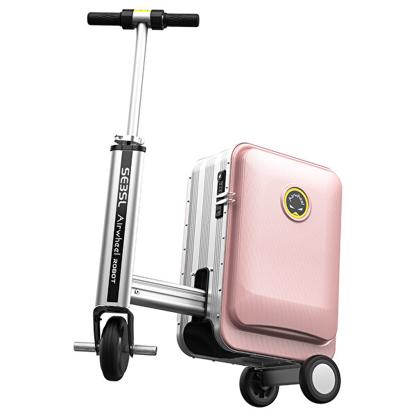 Airwheel SE3SL Pembe Elektrikli Binilebilir Scooter Valiz