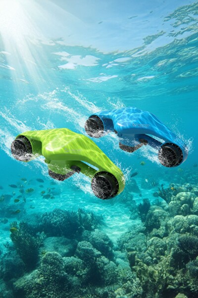 Triathlon T-249Y 1200W Çift Motor 40M Dalış 3 Hız Aksiyon Kamera Elektrikli Deniz Scooter