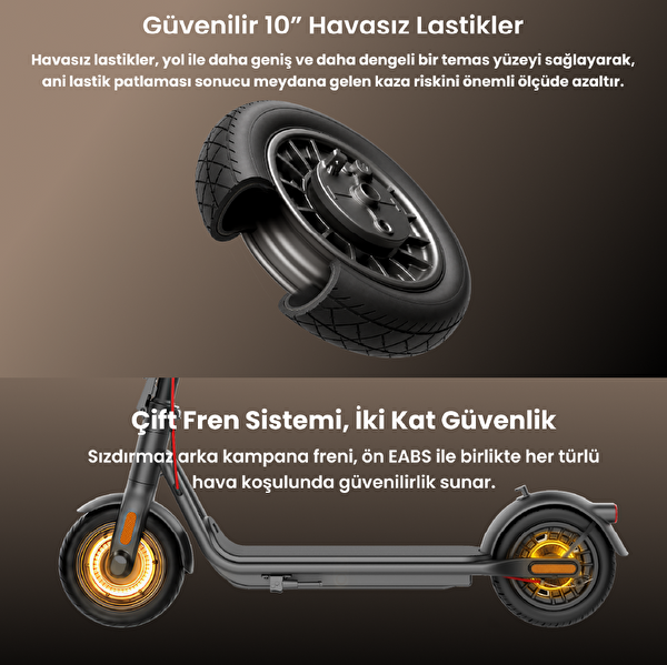 Navee V45i 800W TCS 45 KM Menzil BMS Elektrikli Scooter