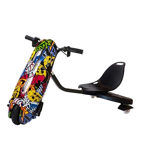 Citymate Drift Car Bluetooth Hoparlörlü Işıklı Sarı Elektrikli Kaykay Hoverboard
