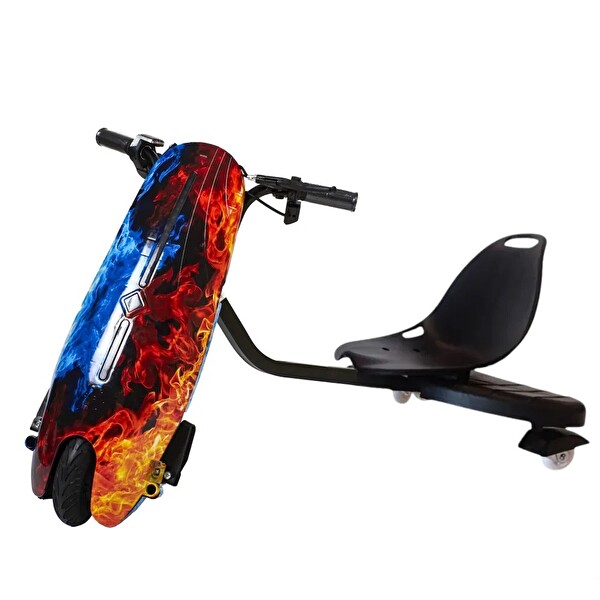 Citymate Drift Car Elektrikli Kaykay Hoverboard Bluetoothlu Işıklı Desen27 - Kask Ve Dizlik