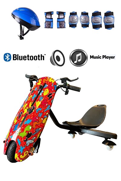 Citymate Drift Car Bluetooth Hoparlörlü Graffiti Desenli Drift Scooter Kasa22