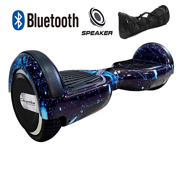 Citymate KYK1001C Akıllı Dengeli Elektrikli Kaykay Scooter Hoverboard - Hover Kart - Çanta Full Paket Desen 5