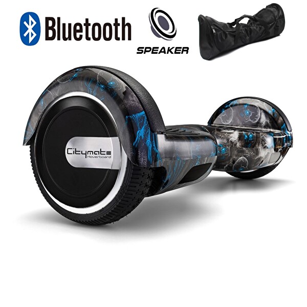 Citymate Elektrikli Kaykay Scooter Hoverboard Akıllı Dengeli - Hover Kart - Çanta Full Paket Dese11