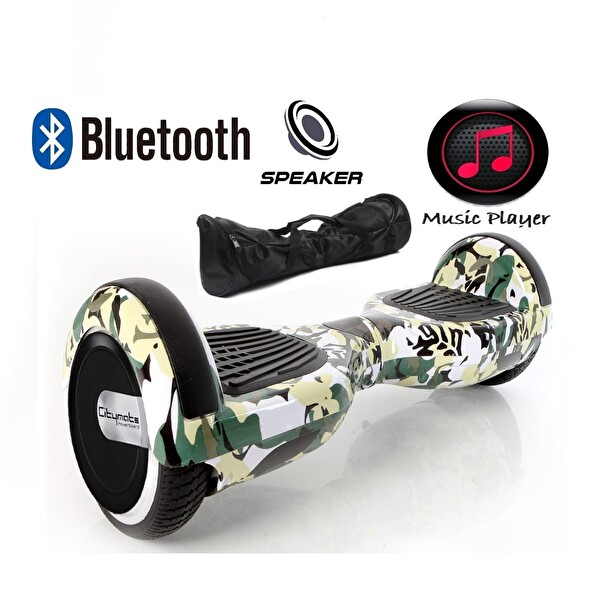 Citymate Elektrikli Kaykay Scooter Hoverboard Akıllı Dengeli - Hover Kart - Çanta Full Paket Desen14