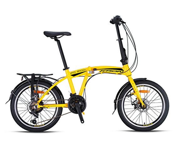 Kron FD 2100 20 Jant 21 Vites Sarı Siyah Katlanabilir Bisiklet