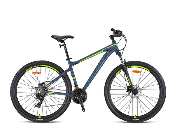 Kron Kron XC100 29 Jant 18" 21 Vites Hidrolik Disk Fren Mat Gri Neon Sarı Dağ Bisikleti