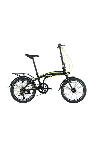 Bisan FX 3500-TRN-23 32 CM V 20 Jant Siyah Sarı Katlanabilir Bisiklet