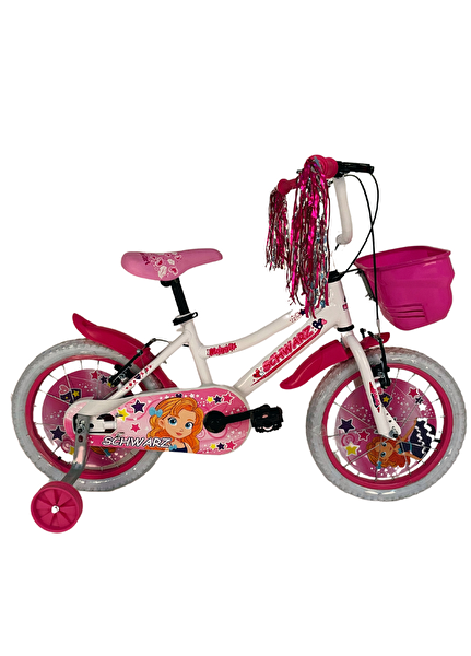 Bisan Maggie 16 Jant Pembe Beyaz Kız Çocuk Bisikleti