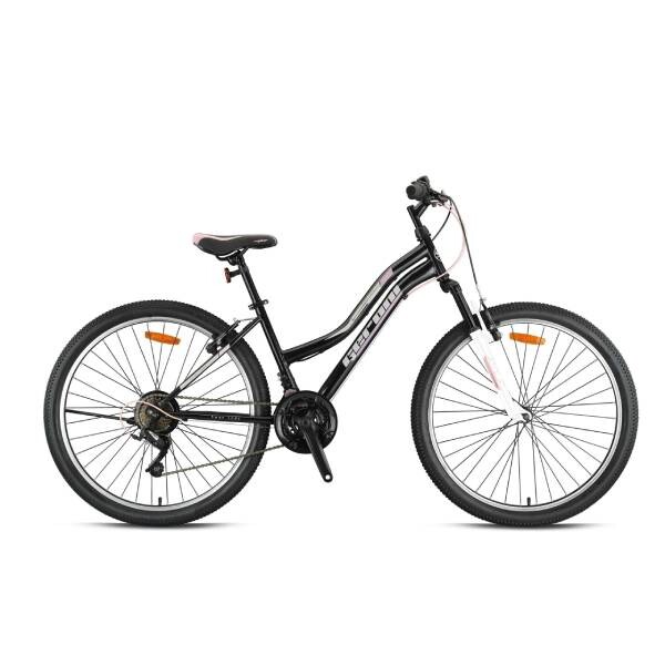 Geroni Swan Lady Plus 20 Jant MTB 11' 21 Vites V.B Siyah Ekru Pembe Dağ Bisikleti