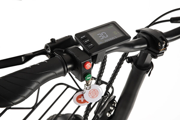 Alba Fold F Premium Nfc Zırhlı Lastik HD Fren 48V 10.4 Ah Batarya 500 W Elektrikli Bisiklet Siyah