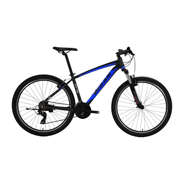 Bisan MTX 7100 V Fren 17-43 CM 29 Jant 3X7 Vites Siyah Mavi Alüminyum Dağ Bisikleti BLC